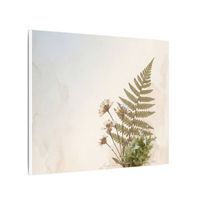 Winter Moss Close Up Herbarium Canvas Art | Enchanting Decor