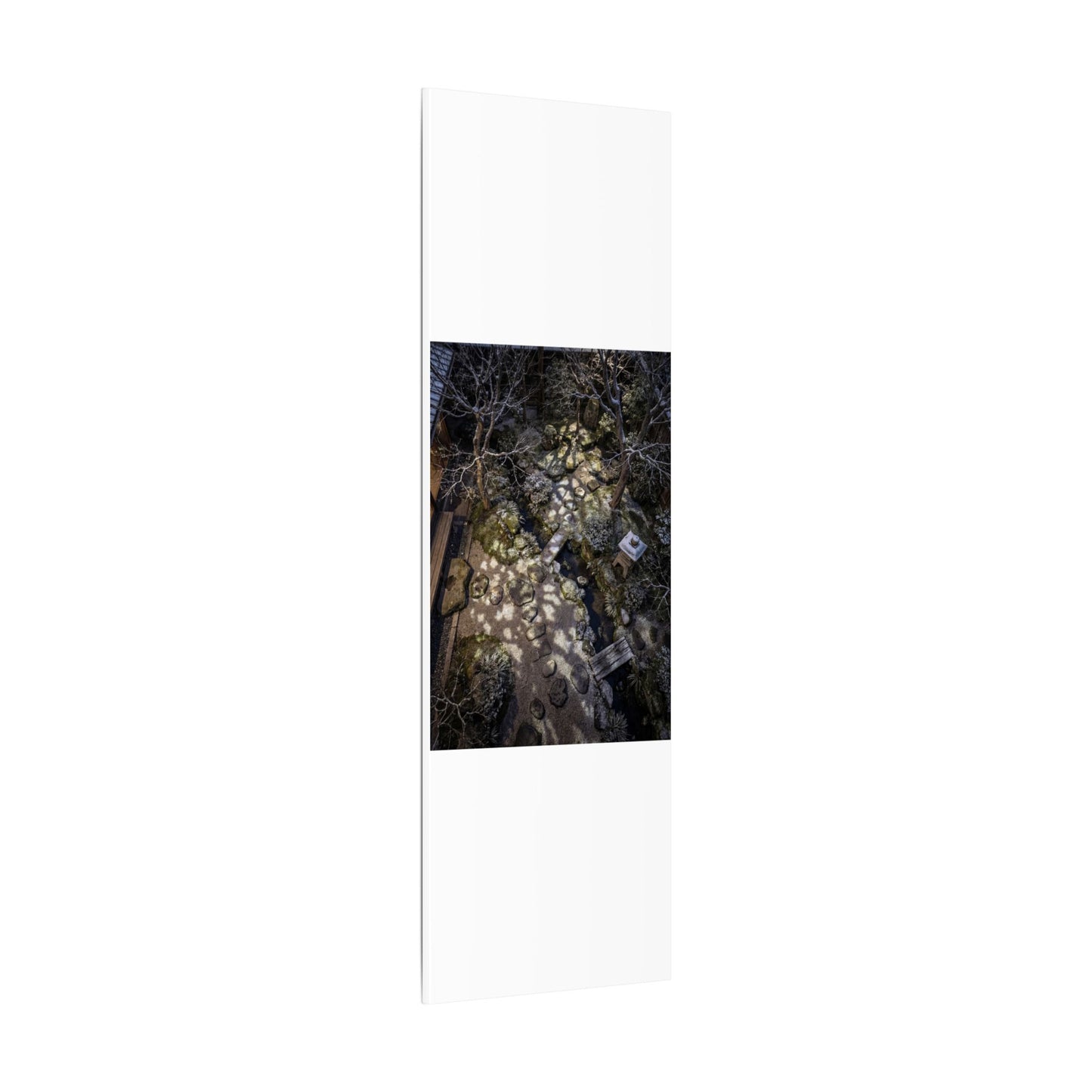 Moonlit Garden Japanese Pattern Canvas Art | Elegant Japandi Art
