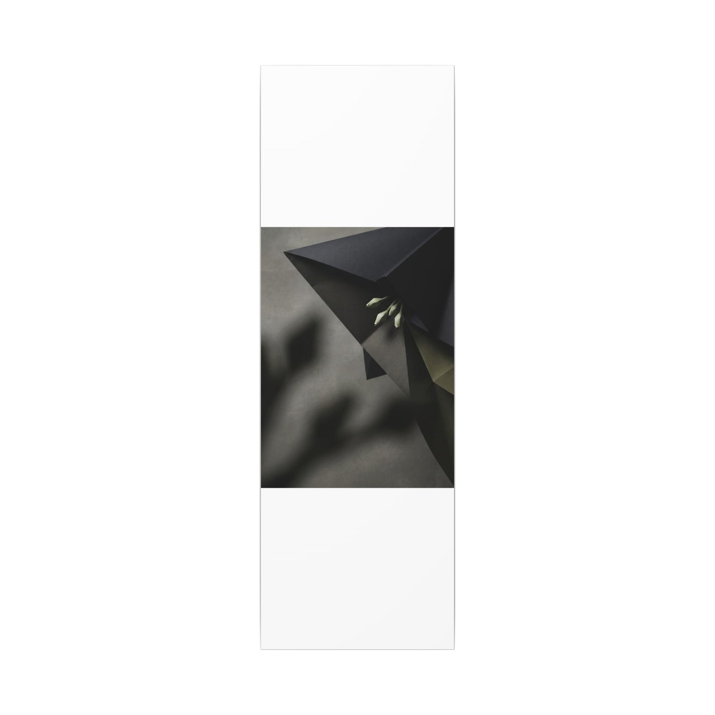 Paper Fold Moody Minimal Canvas Art | Luxurious Dark Japandi Art