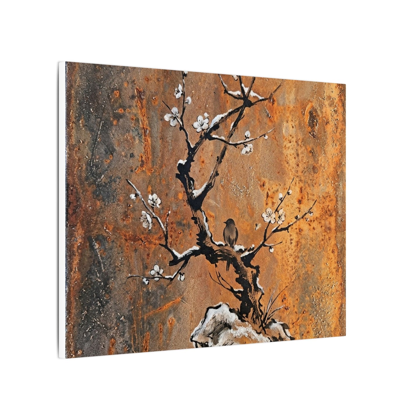 Datsuzoku Rust Patina Canvas Art - Zen Sumi E