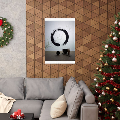 Tea Ceremony Wall Art Print | Spring Zen Enso Art