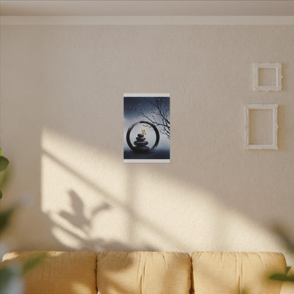 River Stones Spring Canvas Art | Zen Peaceful Design
