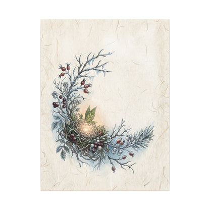 Winter Shoji Screen Forest Whimsy Canvas Art | Enchanting Decor