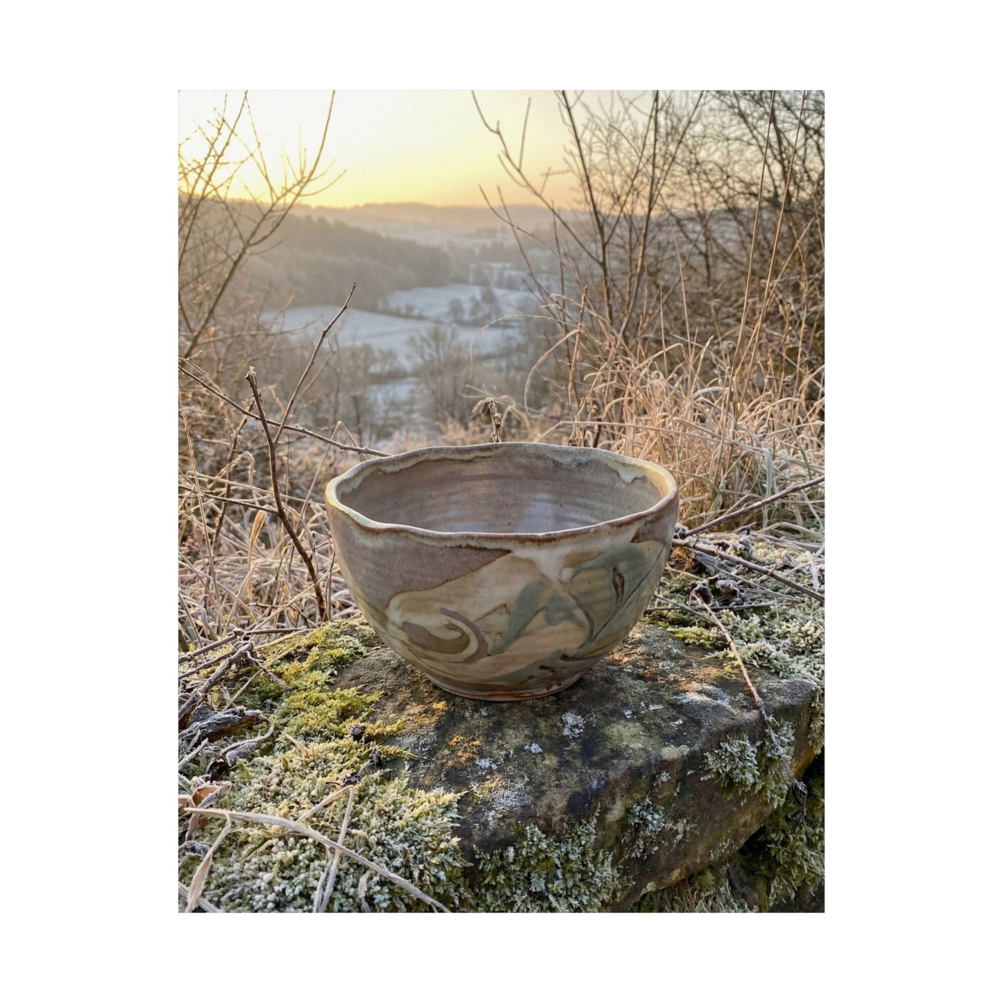 Shibui Ceramic Bowl Wall Art Print - Japandi Japanese Pattern
