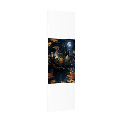Moonlight Lotus Flower Canvas Art - Kintsugi Fukinsei