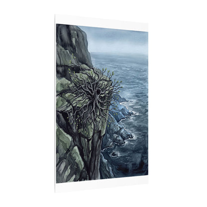 Pine Tree Spring Canvas Art | Japandi Neutral Design