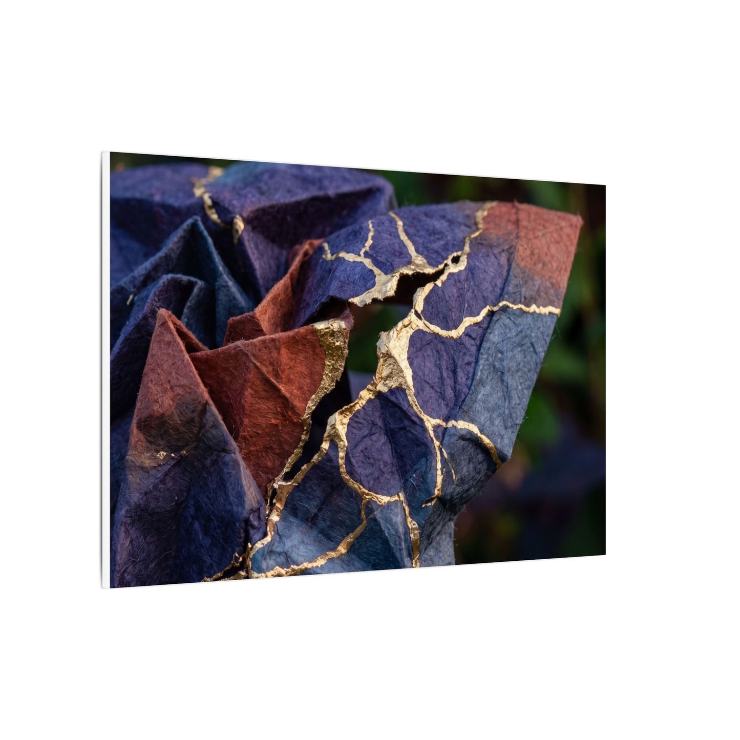 Philosophical Paper Fold Canvas Art - Gold Vein Kintsugi