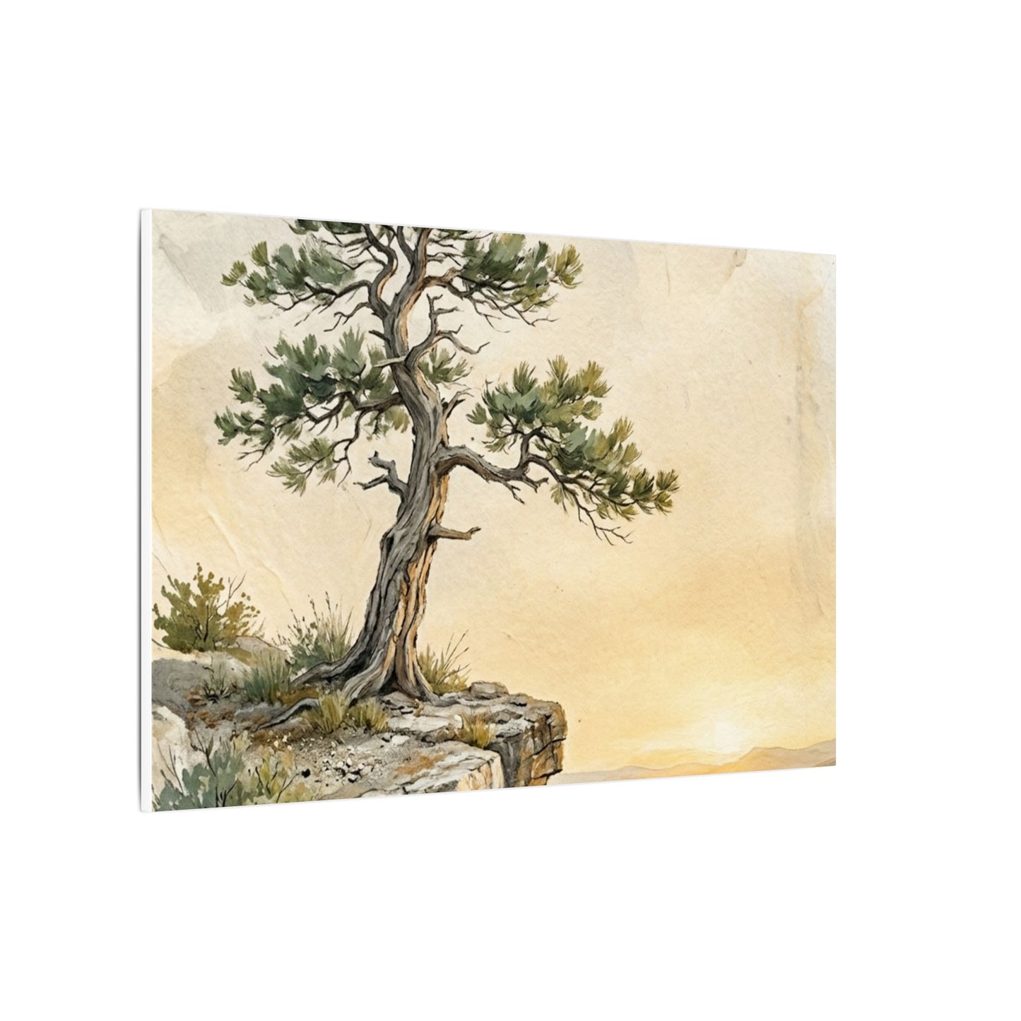 Pine Tree Canvas Art | Summer Japandi Texture Art