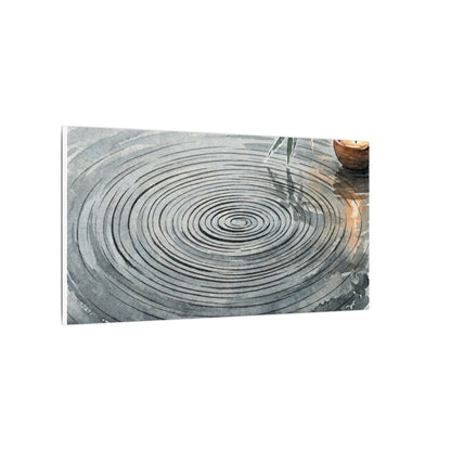 Water Ripple Sumi E Canvas Art | Calm Zen Art