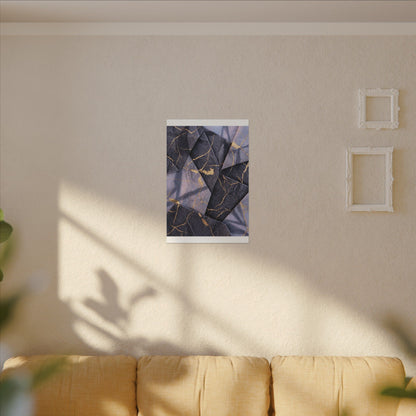 Seijaku Paper Fold Canvas Art - Kintsugi Gold Vein