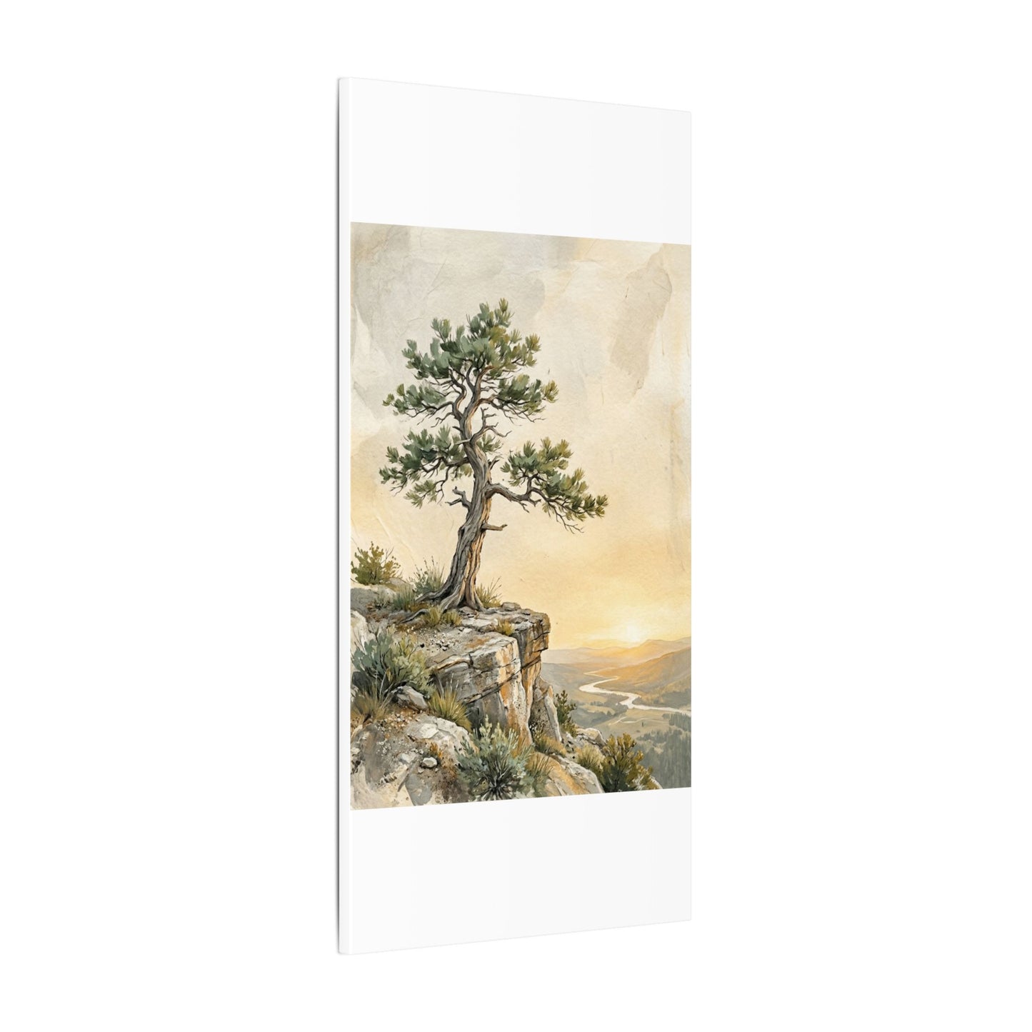 Pine Tree Canvas Art | Summer Japandi Texture Art