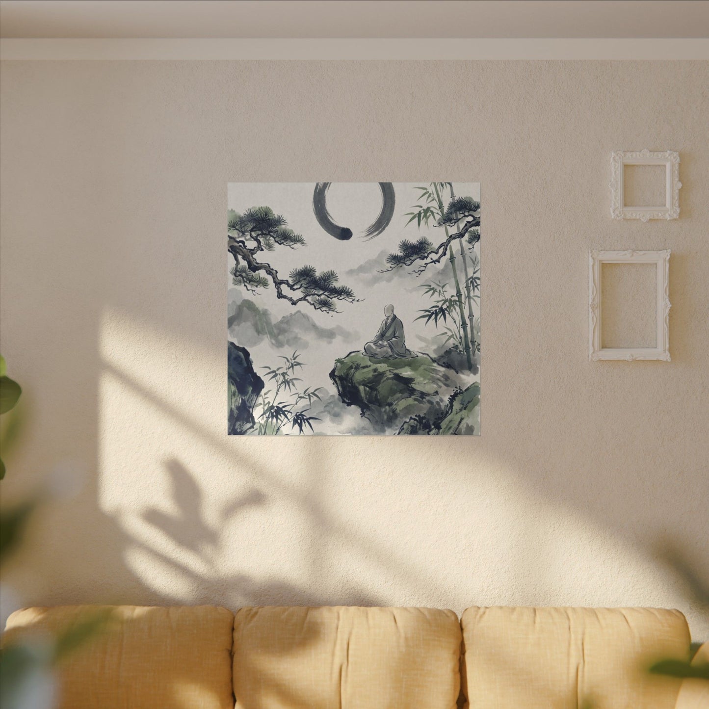 Zen Sumi-e Canvas Art