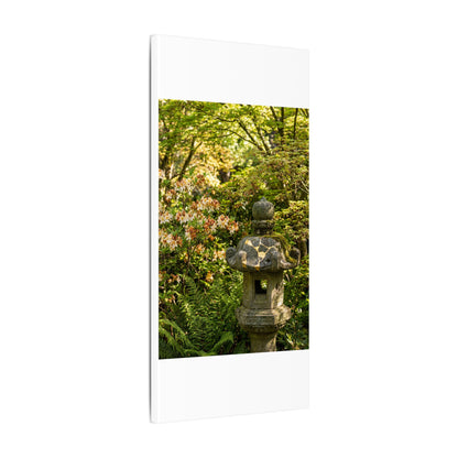 Spring Stone Lantern Gold Repair Canvas Art | Beautiful Decor