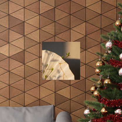 Ma Paper Fold Wall Art Print - Kintsugi Gold Vein