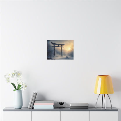 Zen Torii Gate in Golden Hour | Karesansui Canvas Art