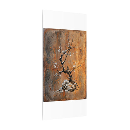 Datsuzoku Rust Patina Canvas Art - Zen Sumi E