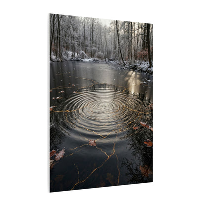 Water Ripple Broken Beauty Canvas Art | Artful Kintsugi Art