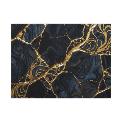 Kintsugi Gold Vein Canvas Art Art Print