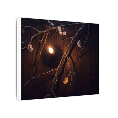 Datsuzoku Cherry Blossom Canvas Art - Dark Japandi Moody Minimal