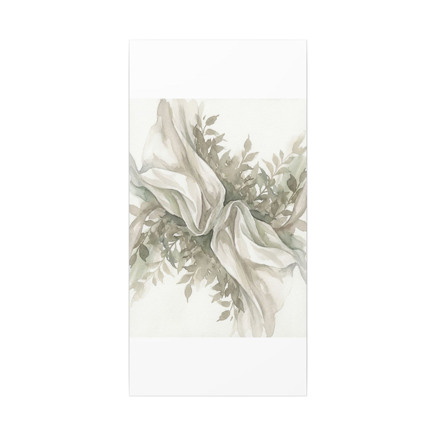 Summer Silk Drape Watercolor Canvas Art | Cozy Decor