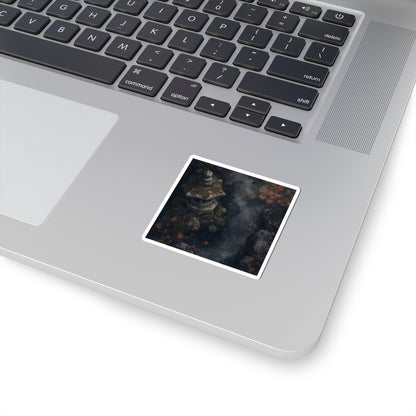 Moonlight Stone Lantern Sticker - Japandi Ma