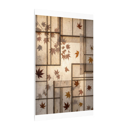 Shoji Screen Japanese Pattern Canvas Art | Neutral Japandi Art