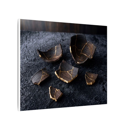 Winter Broken Pottery Shadow Zen Canvas Art | Bold Decor