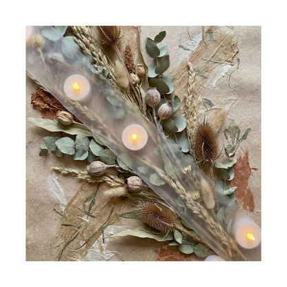Dried Flowers Wall Art Print | Winter Japandi Texture Art