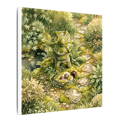 Datsuzoku Stone Lantern Canvas Art - Japandi Watercolor