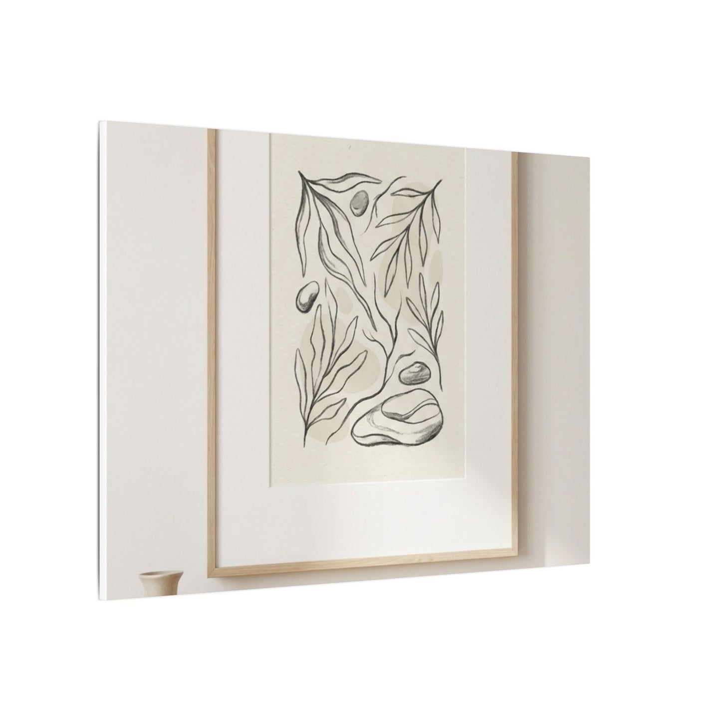 Japandi Charcoal Canvas Art
