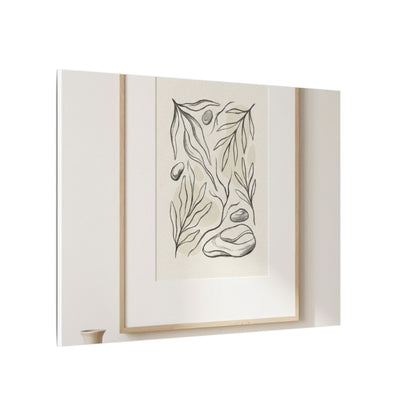 Japandi Charcoal Canvas Art