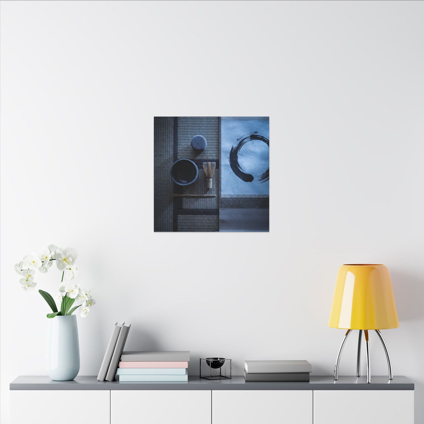 Tea Ceremony Enso Canvas Art | Calm Zen Art