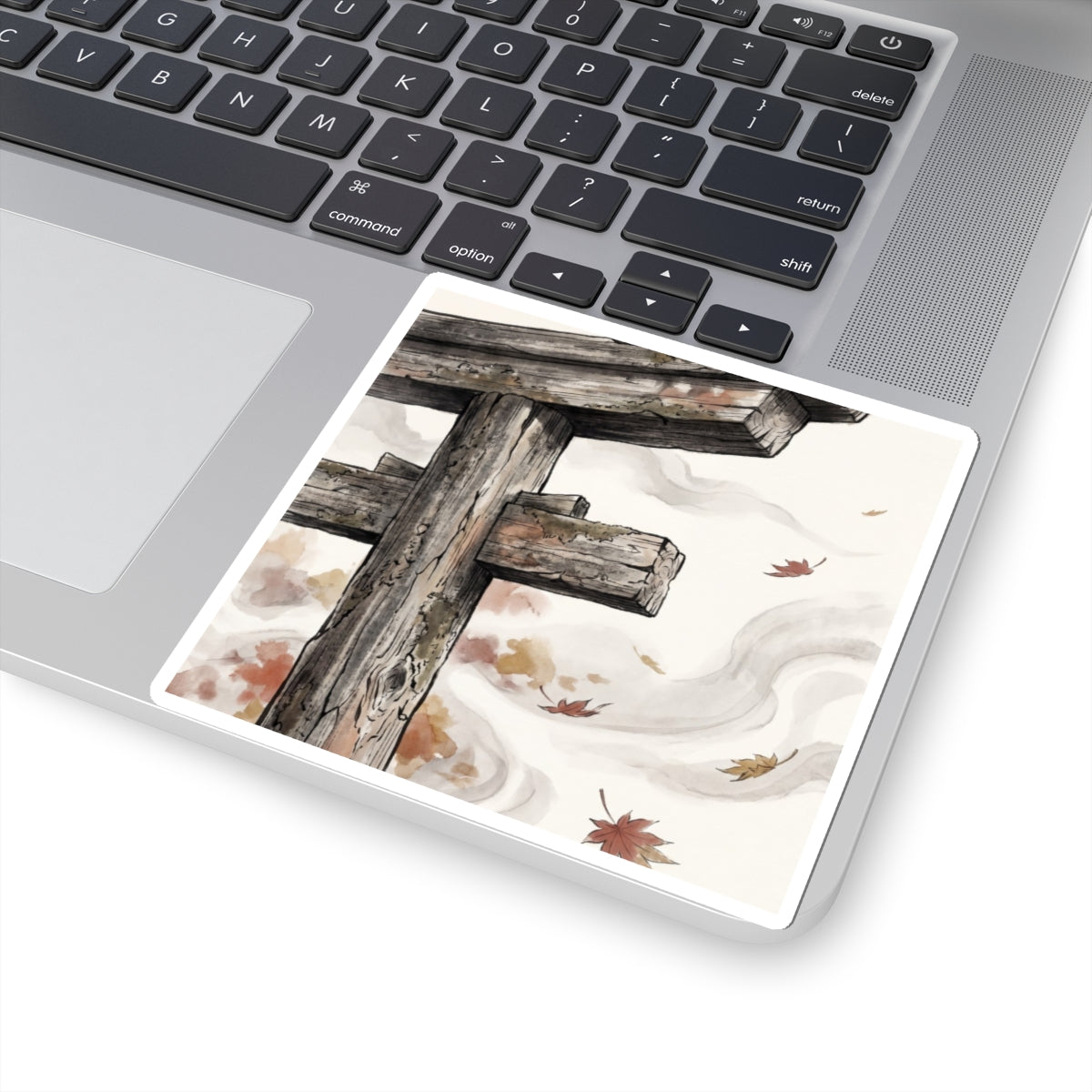 Torii Gate Ukiyo E Inspired Sticker | Serene Zen Art