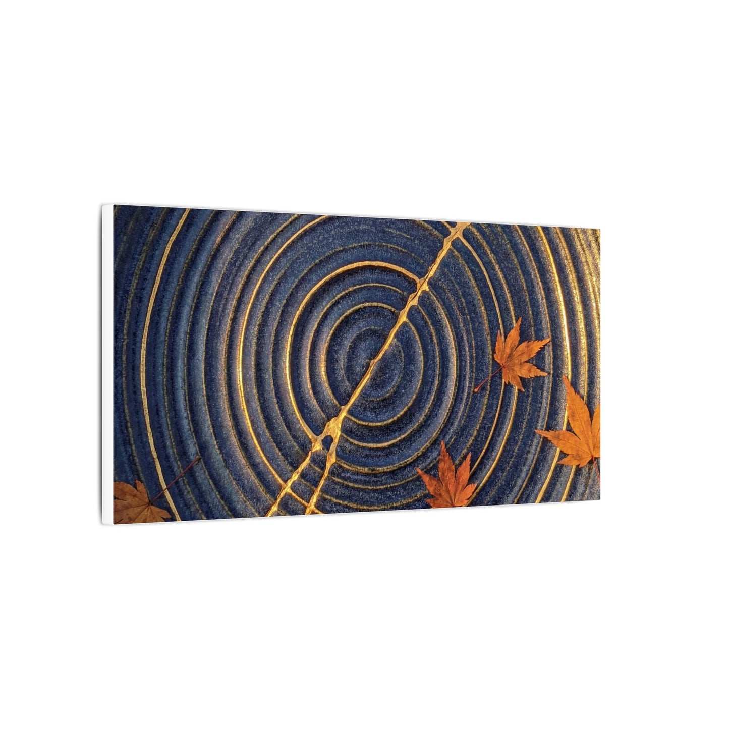 Water Ripple Gold Repair Canvas Art | Healing Kintsugi Art