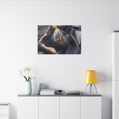 Winter Silk Drape Gold Repair Canvas Art | Artful Decor Art Print