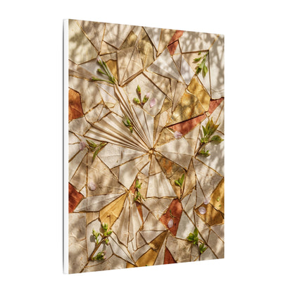 Resilient Paper Fold Canvas Art - Gold Repair Kintsugi