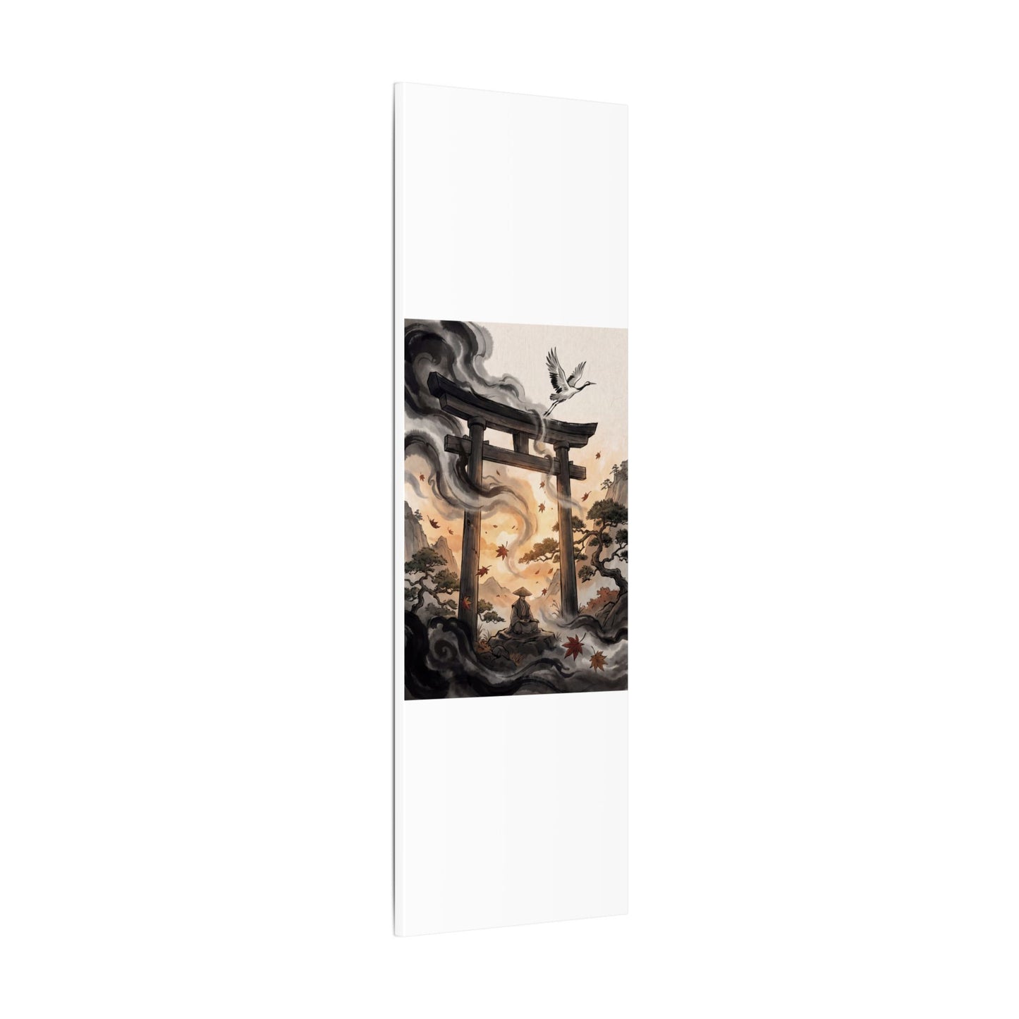 Torii Gate Ukiyo E Inspired Canvas Art | Serene Zen Art
