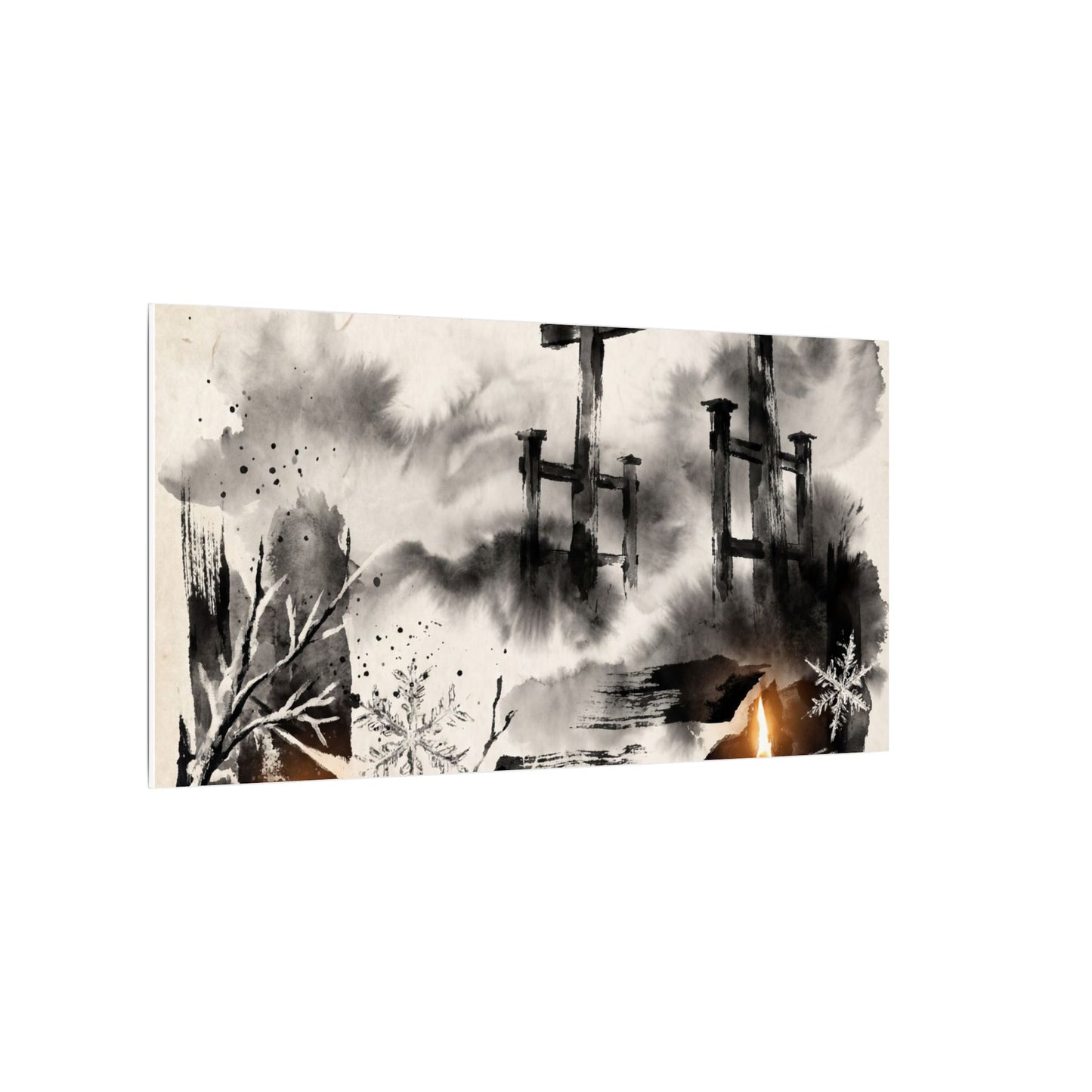 Candlelight Torii Gate Canvas Art - Zen Datsuzoku