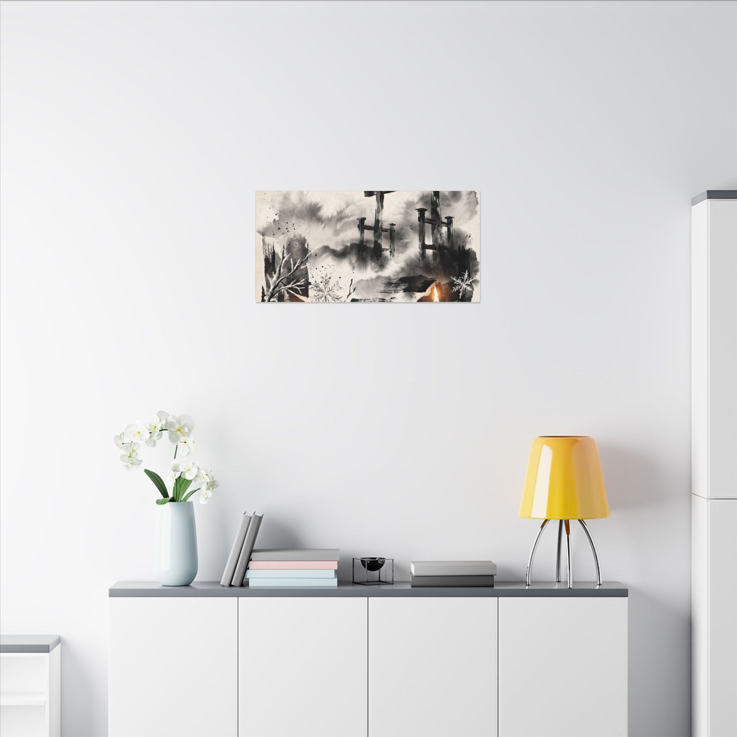 Candlelight Torii Gate Canvas Art - Zen Datsuzoku