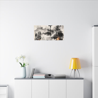 Candlelight Torii Gate Canvas Art - Zen Datsuzoku