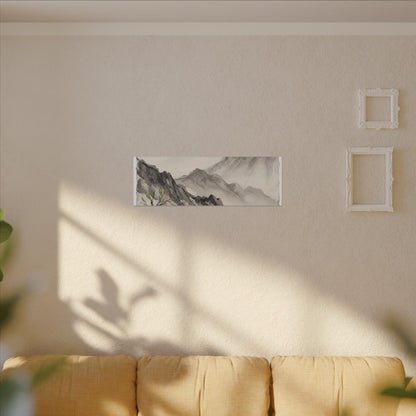 Spring Mountain Mist Texture Canvas Art | Warm Decor