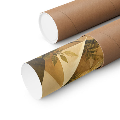 Golden Hour Paper Fold Wall Art Print - Japandi Ma