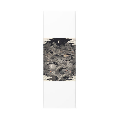 Moonlit Garden Ukiyo E Inspired Canvas Art | Serene Zen Art