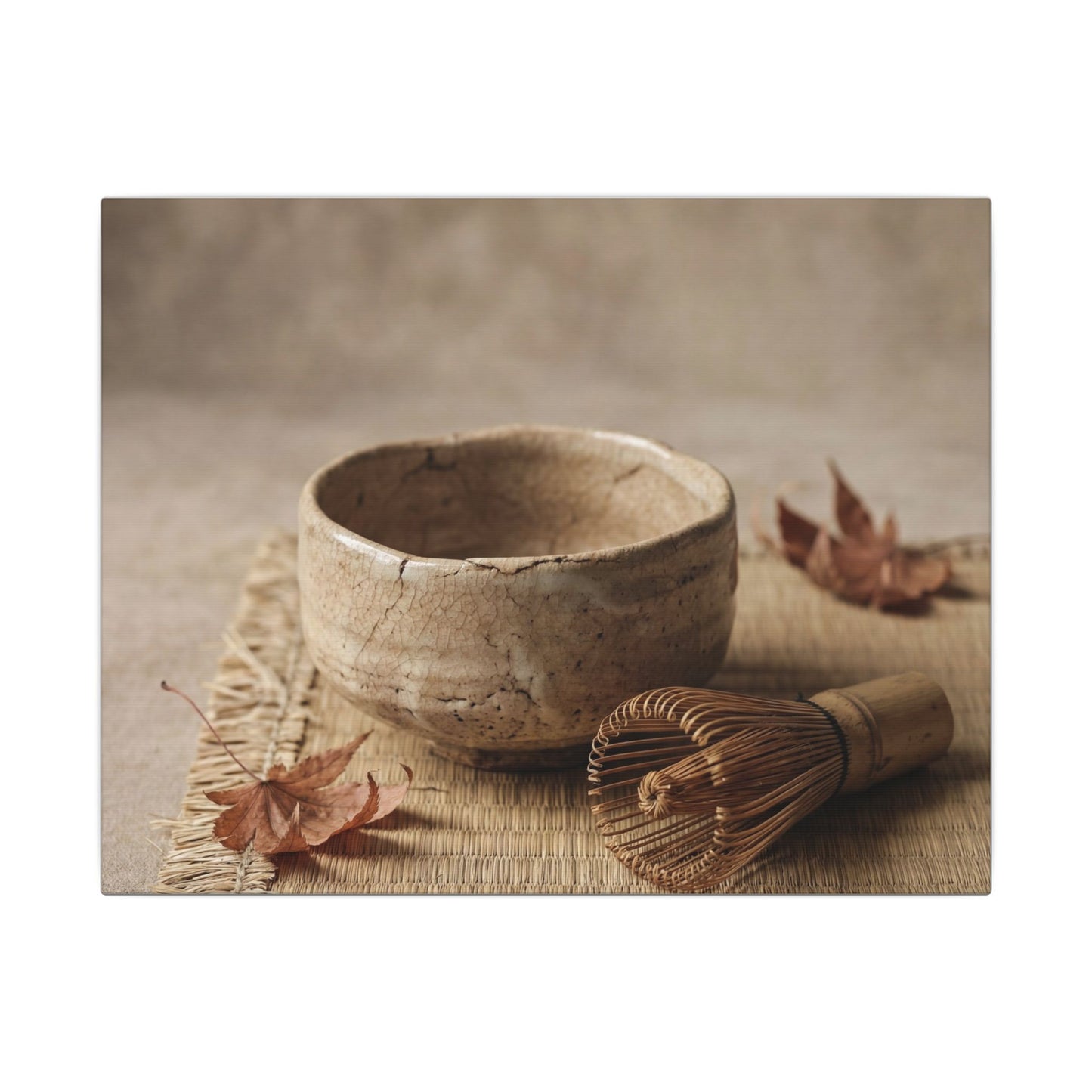 Ma Tea Ceremony Canvas Art - Japandi Texture
