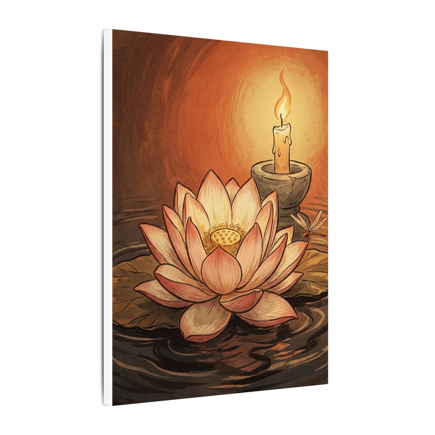Fukinsei Dried Flowers Canvas Art - Japandi Texture