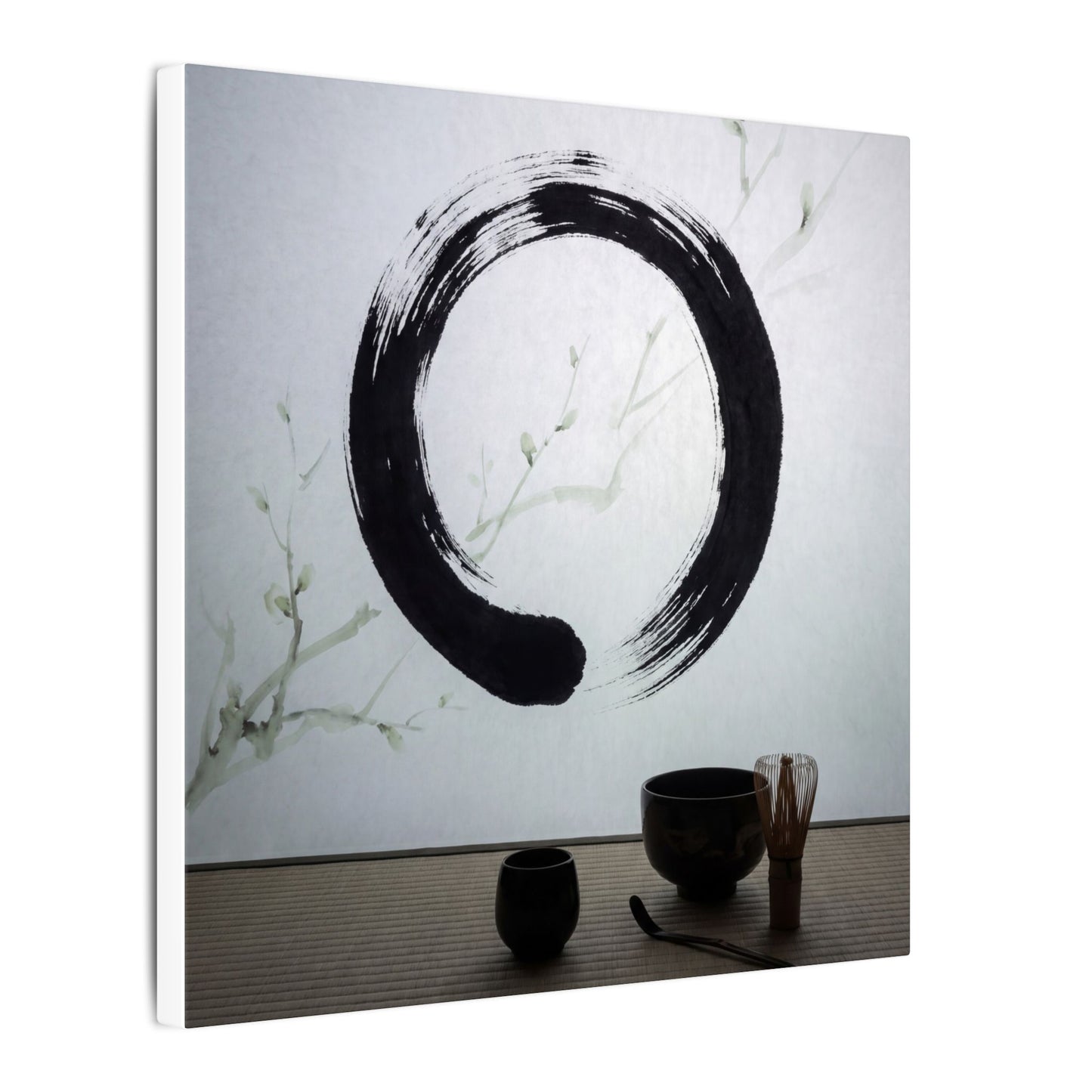 Tea Ceremony Enso Canvas Art | Peaceful Zen Art