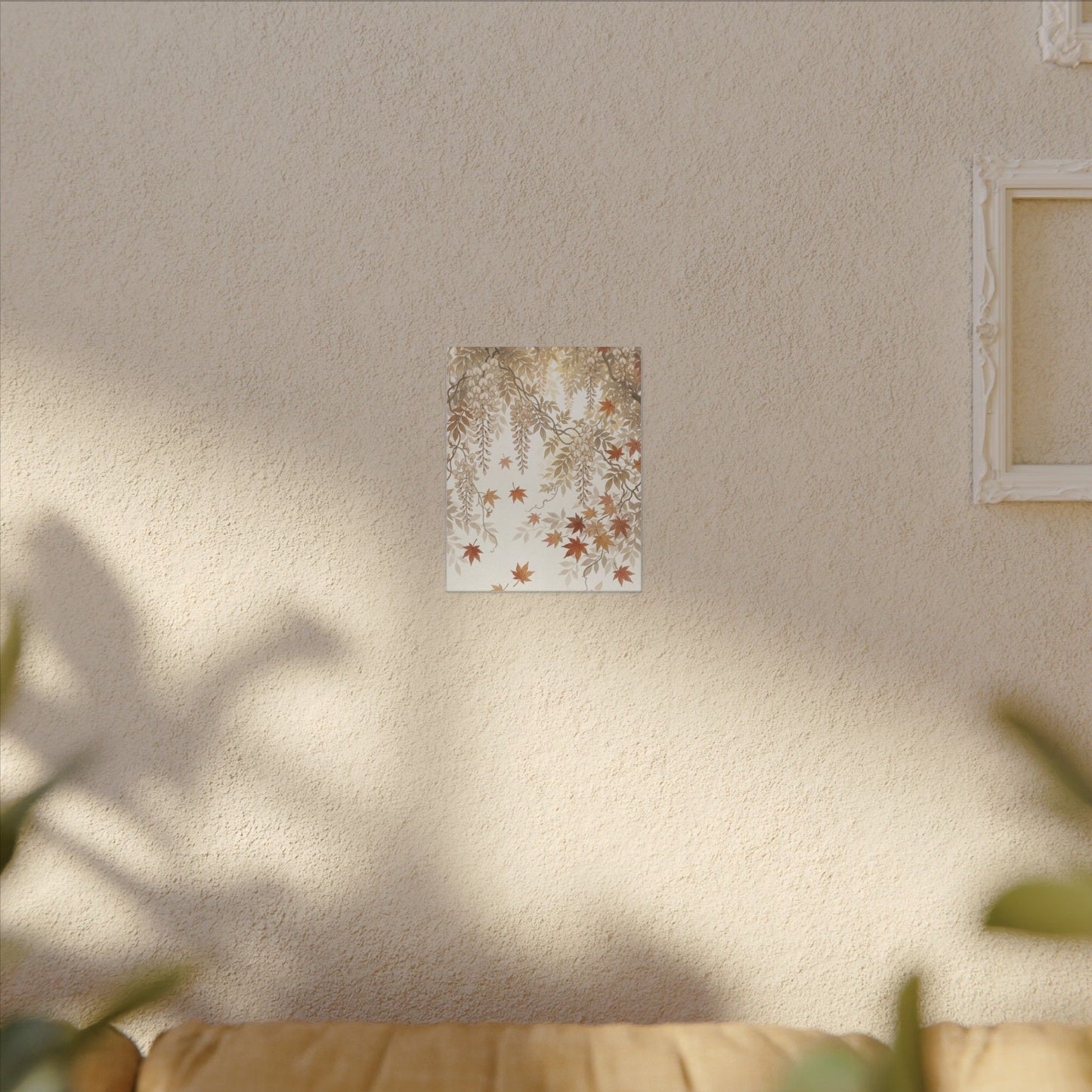 Shibui Wisteria Canvas Art - Japandi Japanese Pattern