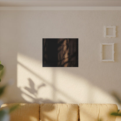 Winter Shadow Play Moody Minimal Canvas Art | Luxurious Decor
