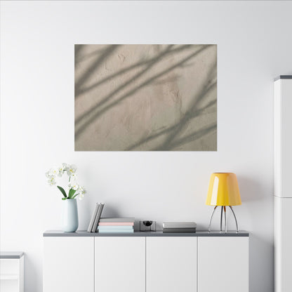 Shadow Play Japanese Pattern Canvas Art | Warm Japandi Art