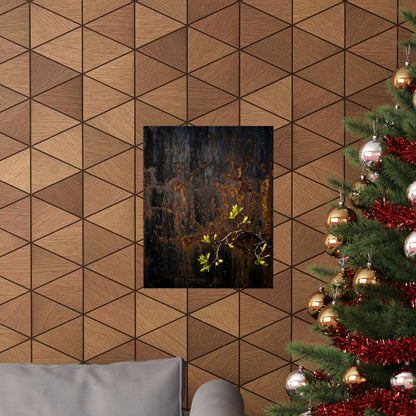 Rust Patina Wall Art Print | Spring Dark Japandi Moody Minimal Art